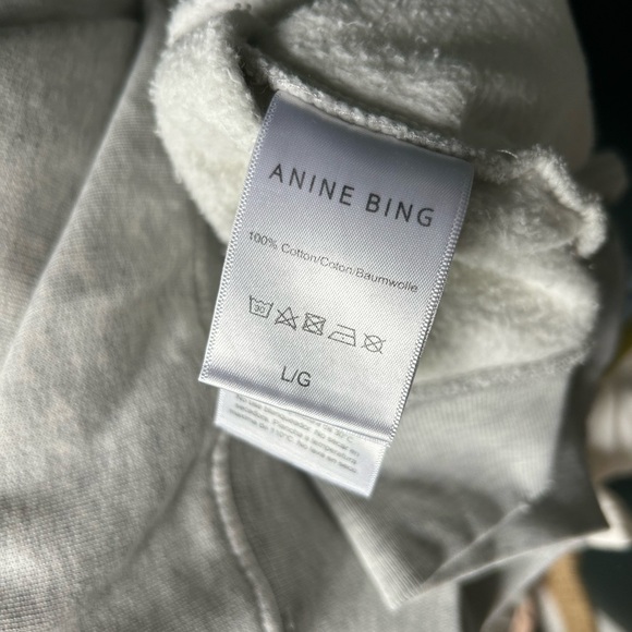 ANINE BING Tyler Sweatshirt in Gray size Large.NWOT - Picture 10 of 11